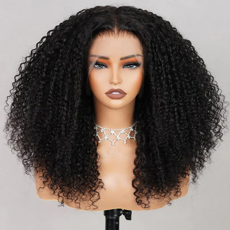 6x5 Pre-cut shortGlueless Wig - Kinky Curly