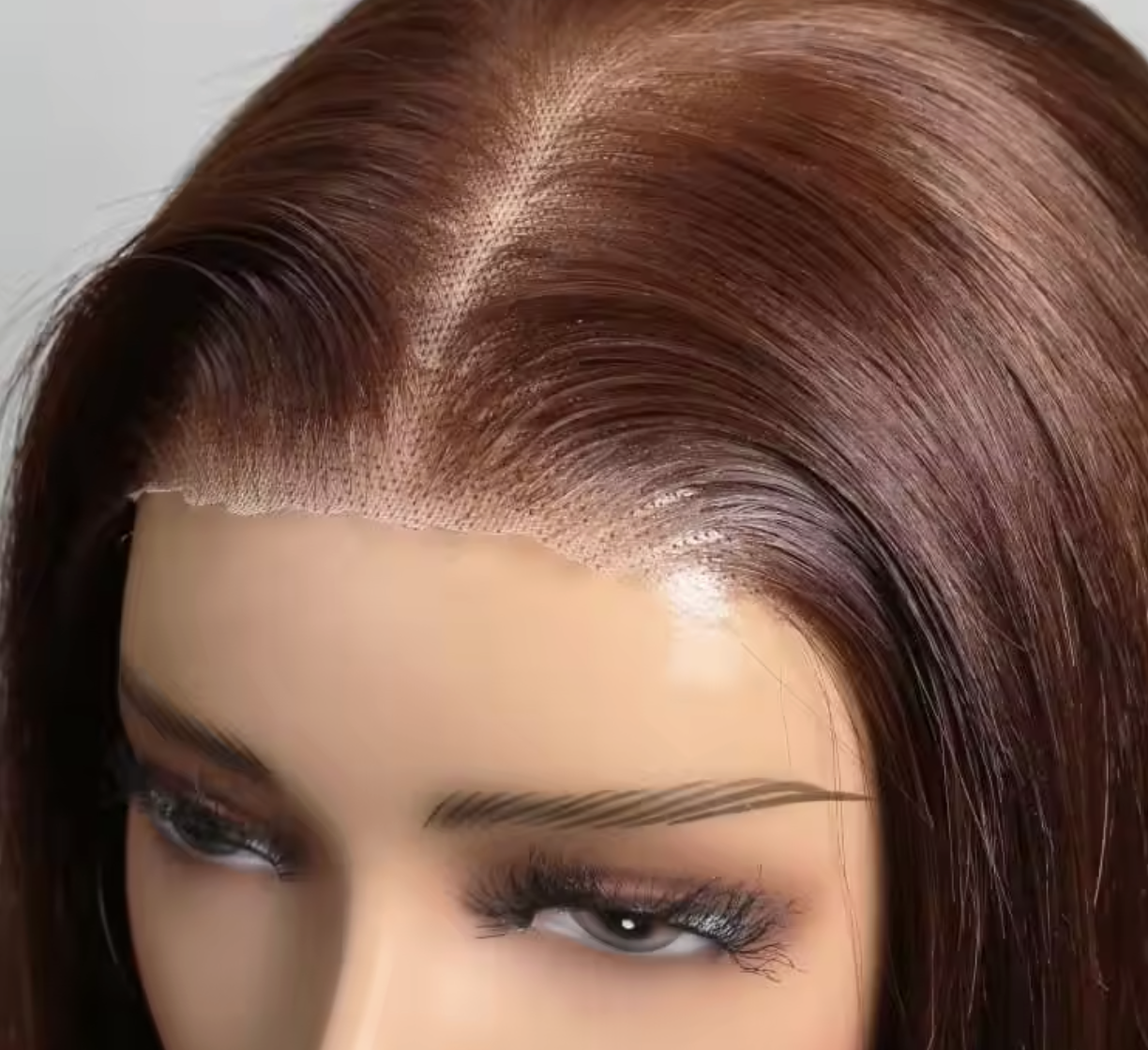 13x4 Lace Frontal #33 Reddish Brown Straight Bob Glueless Wig