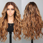 13x4 Honey Blonde Highlight Glueless Wig