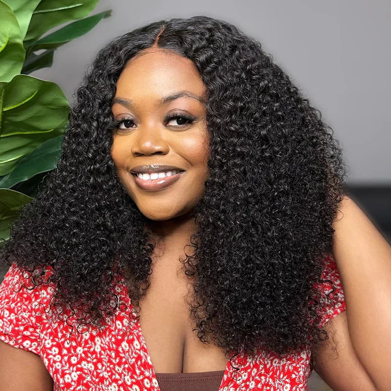 6x5 Pre-cut shortGlueless Wig - Kinky Curly
